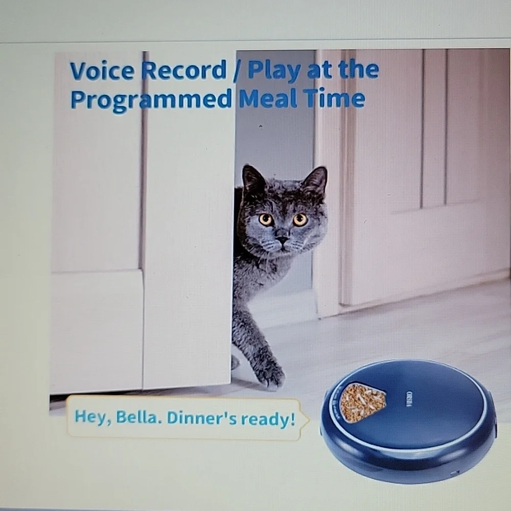 Orsda automatic pet Feeder wet dry food dispenser program portion control NEW…